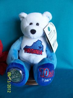 Treasures #10 in the Collection Virginia 50 State Plush Coin Bear