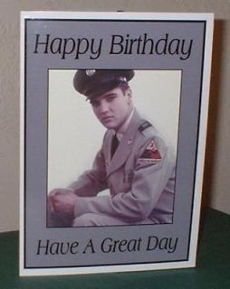 Elvis Presley Personalised Birthday Greeting Card E4