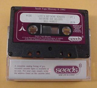 BILL HYBELS cassette Lifes Defining Moments Part 1 WILLOW CREEK