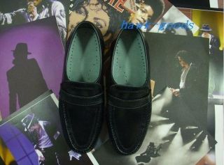 New!!MICHAEL JACKSON REAL LEATHER DANCE Billie Jean SHOES MJ COSTUME