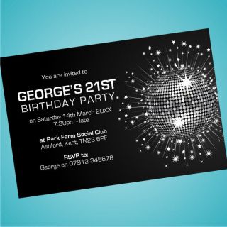 Personalised 18th 21st 30th 40th Birthday Party Invitations