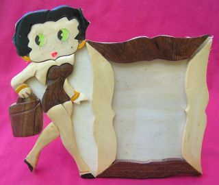 New BETTY BOOP HAND CRAFTED WOOD TABLE TOP PICTURE FRAMES COLLECTION
