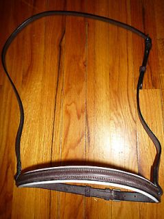 NEW Padded WB or Lrg HORSE English Bridle CAVESSON Nose Band Dark
