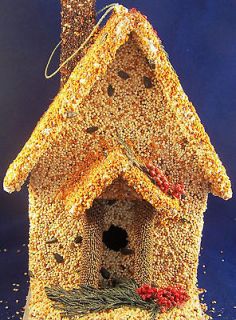 Bottomlands Natural Edible Birdhouse/Feed er Gingerbread House Design