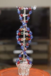CRYSTAL DNA MOLECULAR MODEL, BIRTHDAY GIFT 14 (35 cm) BEAUTIFUL