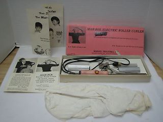 Vintage Pink Early MAR ROL Electric Roller Curler Curling Iron in Box
