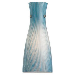 Ambiance Low Voltage Lighting Feather Blue Glass Shade 94231 6033 NEW