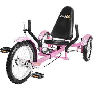 listed NEW Mobo Recumbent Cruiser Bicycle Bike 3 Wheel Trike   PINK