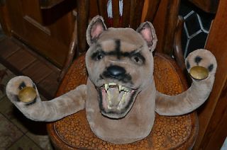 Rare PLUSH Large Stuffed Wolf DOG  Suction Cups for Car Windows