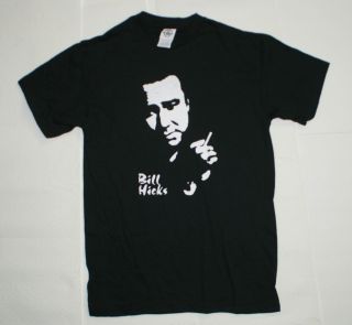 BILL HICKS Black Printed Graphic T Shirt S,M,L,XL,2XL(U SA)VINTAGE