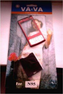 Red/Black Mobile Phone Cover/Fascia/F acia to fit Nokia N95