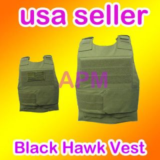 Black Hawk Down Army Body Armor Plate Carrier Vest Grn