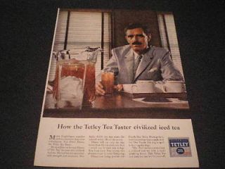 1958 Tetley Tea Bags Magazine Ad Civilized Iced Tea
