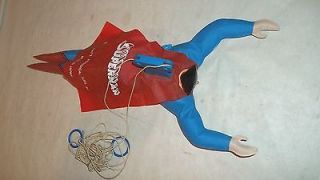 Vintage 1966 SUPERMAN blow up Inflatable Flying doll figure VERY RARE