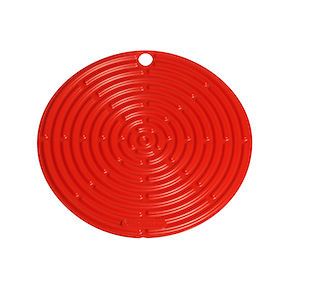LE CREUSET VOLCANIC ORANGE SILICONE MULTIMAT COOL TOOL POT STAND