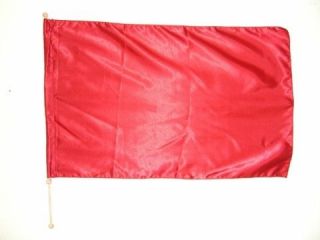 Red Satin   Reg size   Rectangle Flag w Pole   Christian Worship Dance