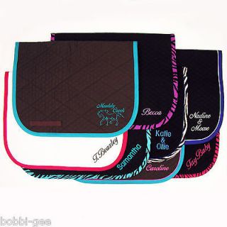 ENGLISH BABY SADDLE PAD WITH CUSTOM EMBROIDERY   NEW