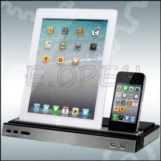 Docking Station Charger Speaker Adapter Holder for iPhone 4S 4 3 iPad