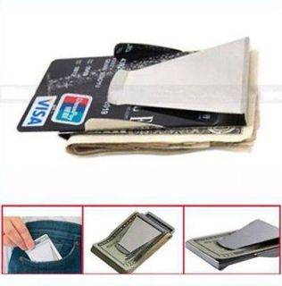 Slim Double Sided Money Clip Credit Card Holder Wallet