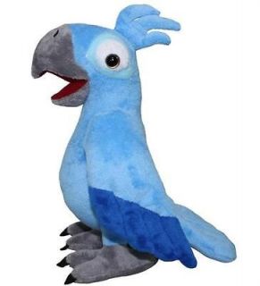 RIO THE MOVIE Blu Bird Plush Toy blue Stuffed bird 8.5 Xmas great