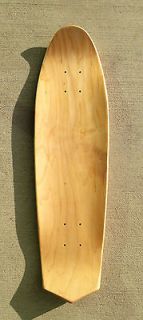 Natural Cruiser deck  8 x 28.25 Skateboard blank mini longboard