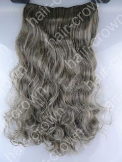 18 clip in on Synthetic hair extensions womens long curly wavy EASY