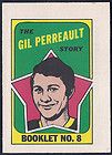 1971 72 O Pee Chee Booklets #8 GIL PERREAULT (Sabres)