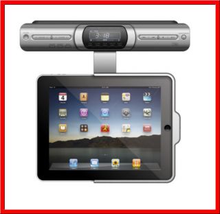 CABINET DOCK iPod iPhone iPad   STEREO AM/FM Clock Alarm REMOTE *NEW