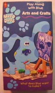 BLUES CLUES Play Along With Blue ARTS AND CRAFTS VHS VIDEO