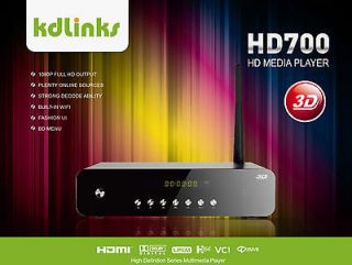 HD700 Realtek 1186 3D 1080P WIFI HD TV Media Player BLURAY ISO GIGABIT