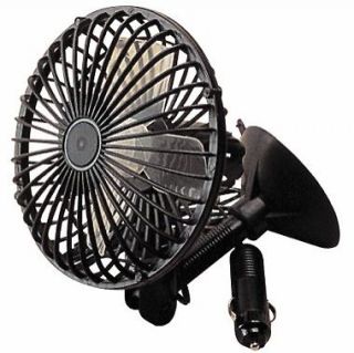 Boat Marine RV Fan 8 1/2 12 Volt Suction Cup 6 Ft Cord High   Low