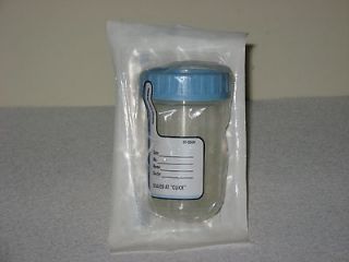 NEW SPECIMEN CUPS CONTAINERS STERILE JARS LEAKPROOF ID LABEL 4oz