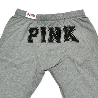 Victorias Secret Sweatpant Pink Boyfriend Fit Pant Raw Edge Pocket