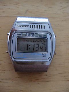 Vintage Nelsonic LCD Watch Face, In Working Order