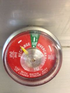 G100WS Water Fire Extinguisher Gauge