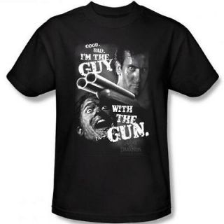 Good Bad Im The Guy With Gun Army of Darkness T Shirt Evil Dead 3 III