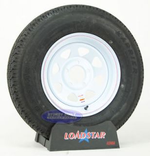 Boat Trailer Tire by LoadStar ST 205/75R14 Radial White Wheel 14 Rim