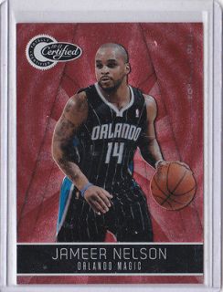 JAMEER NELSON 2011 TOTALLY CERTIFIED TOTALLY RED BASE #479/499