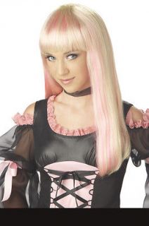 Pretty In Pink Dark Little Bo Peep Halloween Child Costume Wig Blonde