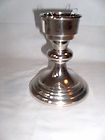 GATCO SOLID BRASS CANDLE HOLDER*MADE IN INDIA*5 1/4HIGH*SILVER