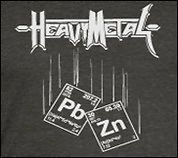 Heavy Metals T Shirt funny rock music shirt classic elements science