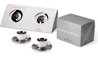 JE) NIB TWO SETS ILLY Art Collection ANISH KAPOOR 4 Espresso Cups