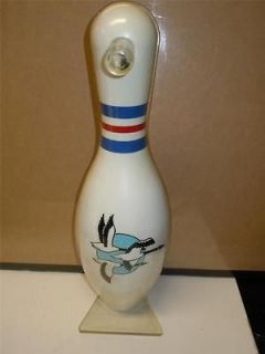 Super Rare Bowling Pin Criibbage Board Game with Blue Herons Painted
