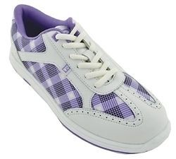 Brunswick Plaid Purple Womens Bowling Shoes