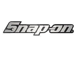 SNAP ON TOOLS OFFICAL GREYISH CHROME SNAP ON LOGO DECAL STICKS JUST