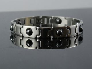 Newly listed b203 Magnetic bead Health Stainless Steel Bracelet