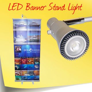 Halogen Display Light Retractable Roll Up Banner Stand Lamp 50W Trade