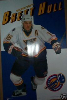 1998 Brett Hull St. Louis Blues Poster