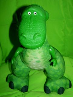 Toy Story 3 Movie Fisher Price Roarin Rex roaring stuffed animal Green