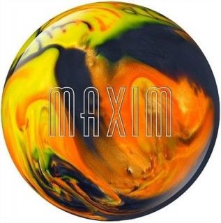 11lb Ebonite Maxim Black/Orange/Y ellow Bowling Ball